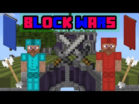 BLOCK WARS: Capturing The FLAG, DEFEND our FLAG!! (Minecraft)