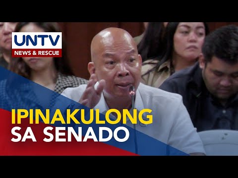 Ex-PDEA agent Jonathan Morales, ipinakulong matapos ma-contempt sa Senado