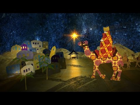 Silent Night. Christmas nativity animation. The last 10 seconds are a loop.