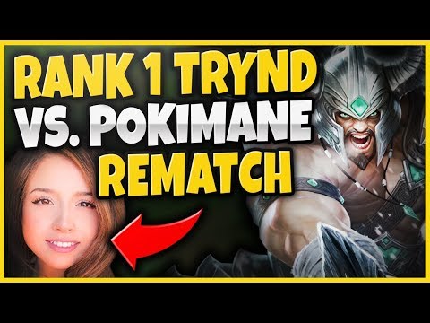 THE REMATCH! RANK 1 TRYNDAMERE VS. POKIMANE! RIFT RIVAL SCRIMS FT. YASSUO - League of Legends