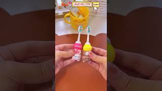 Download lagu How do you teach a 1-year-old to brush their teeth? This Soft Bristle Baby Toothbrush makes it fun! mp3