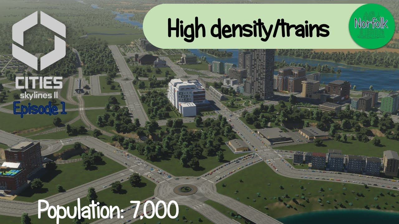 Cities Skylines 2 | Norfolk | Ep1 | Building lots of train links and creating downtown first
