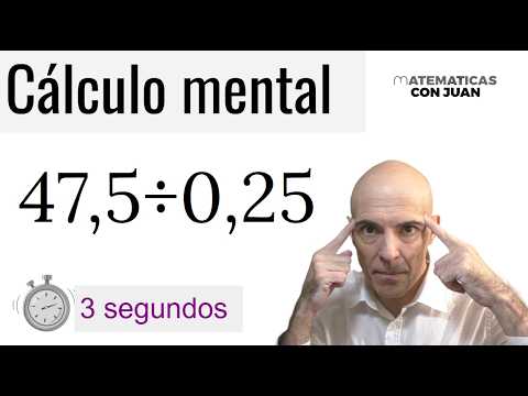 DIVISIONES CON CIFRAS DECIMALES. Truco de cálculo mental