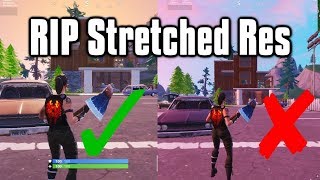 How To Stretch Resolution Fortnite Mobile 12 1 4 Kenh Video Giải - why epic is banning stretched resolutions the end of stretched res fortnite battle royale