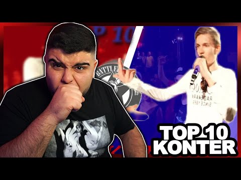 DIE TOP 10 KONTER 😂 [DLTLLY,Battlerap Bundesliga, ...] REACTION