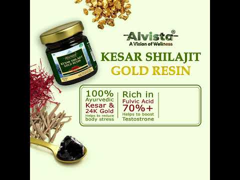 Alvista labs kesar shilajit gold resin, packaging type: jar