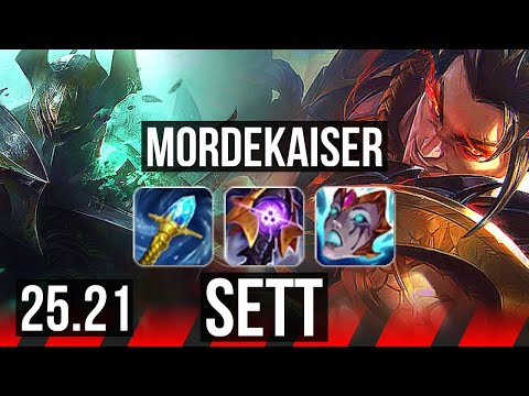 MORDEKAISER vs SETT (TOP) | 69% winrate, Rank 8 Morde, Godlike | TR Challenger | 25.21