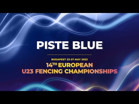 Blue Nr. 5 Piste on the 14th European U23 Fencing Championships - Day 4