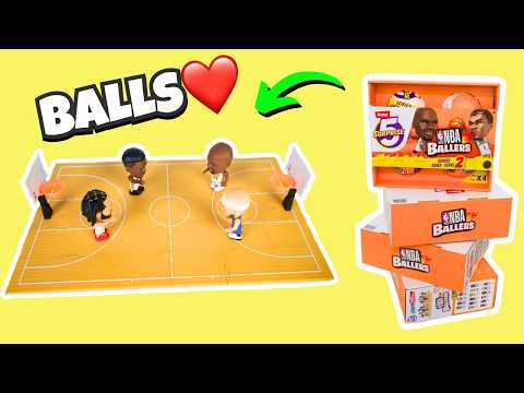 I Built a Mini Basketball Court / Opening 12 Mini Ballers Series 2