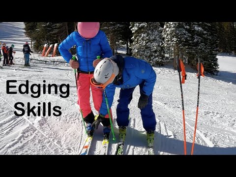 One ski skiing, why edging skills matter, video# 3