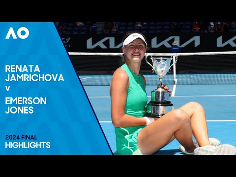 Renata Jamrichova v Emerson Jones Highlights | Australian Open Junior Girls 2024 Final