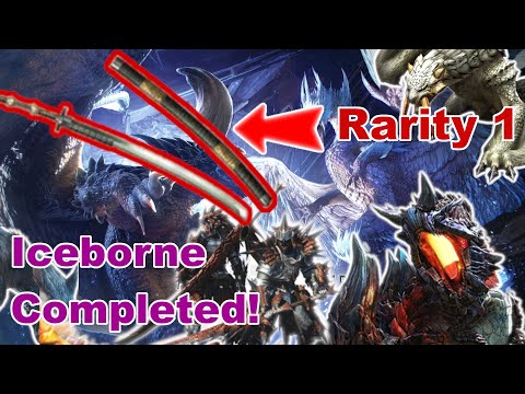 Completed Iceborne With A Rarity 1 Iron Longsword (Highlights)
