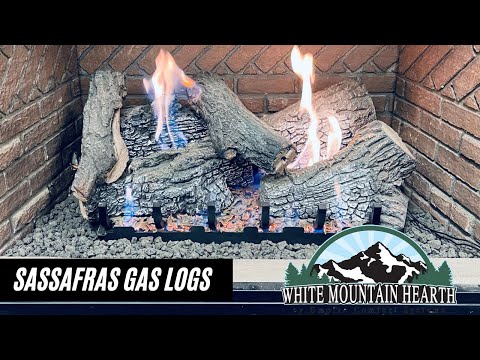 Sassafras Refractory vent-free Gas Logs by White...