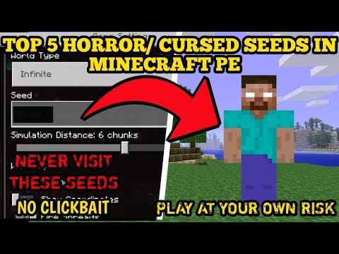 TOP 5 HORROR/ CURSED SEEDS FOR MINECRAFT PE | NEVER VISIT || NO CLICKBAIT