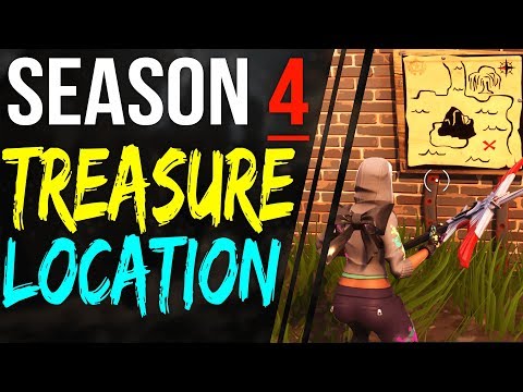 Fortnite BATTLE STAR Location Week 1 Challenge Tomato Town Season 4 Treasure Map