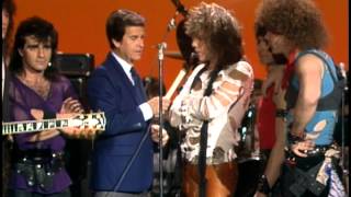 Dick Clark Interviews Bon Jovi- American Bandstand 1984