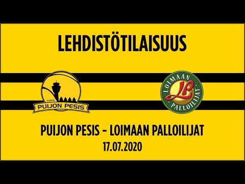 17.07.2020 Lehdistötilaisuus Puijon Pesis - Loimaan Palloilijat