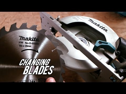 Remove and install blades - Makita circular saw