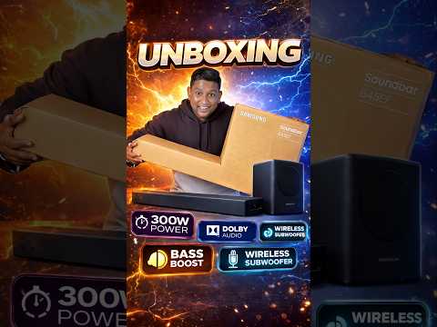 Thumbnail for Samsung HW-B45EF/XL Soundbar With Wireless Subwoofer | 300W | Quick Unboxing Sound Test #soundbar