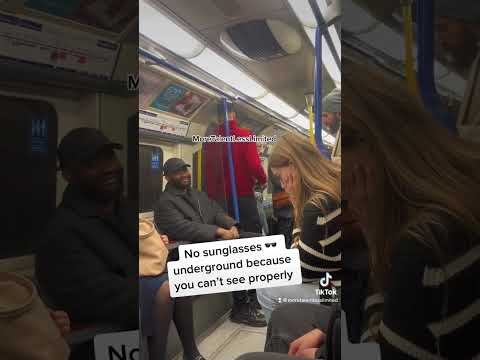 Sunglasses on the underground 😎