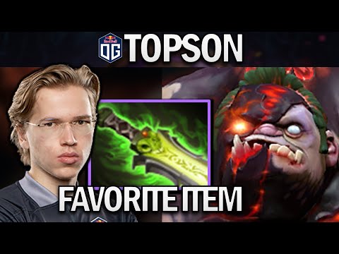 OG.TOPSON PUDGE WITH ETHEREAL BLADE - DOTA 2 7.28 GAMEPLAY