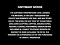 Copyright Notice 2002 Warning Screen