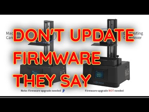 Anycubic Photon Mono 4k Firmware Update Test