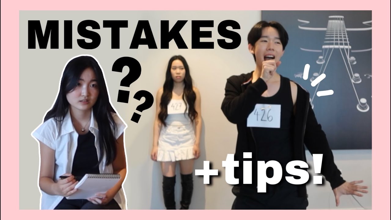 *real* KPOP AUDITION MISTAKES (with tips!)
