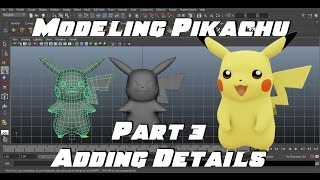 Modeling Pikachu in Maya (Part 3 of 3)