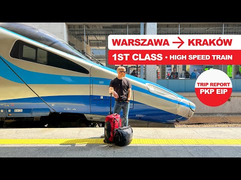 1st CLASS HIGH SPEED TRAIN in Poland | PKP EIP Warsaw - Krakow