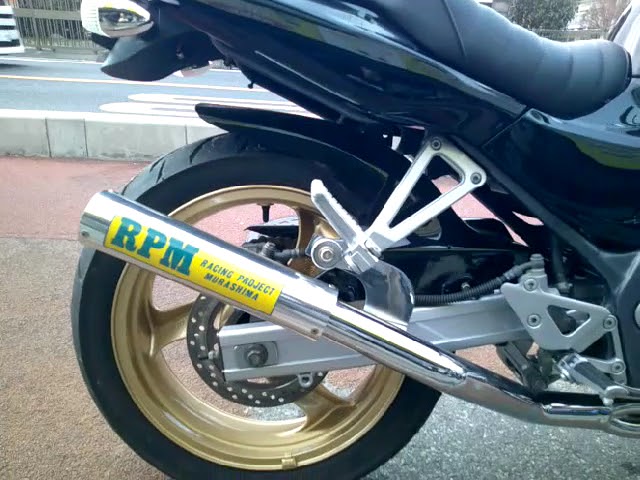 NO.5715　バリオス　水冷４サイクル４気筒エンジン　ＲＰＭ管　アップハンドル　タックロールシート　ブラック☆彡 バリオス/カワサキ 水冷4サイクル4気筒エンジン RPM管 アップハンドル