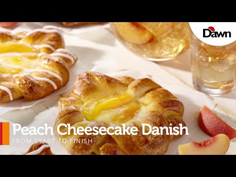 Peach Cheesecake Danish
