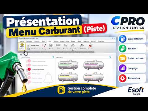 Présentation Menu Carburant (Piste)