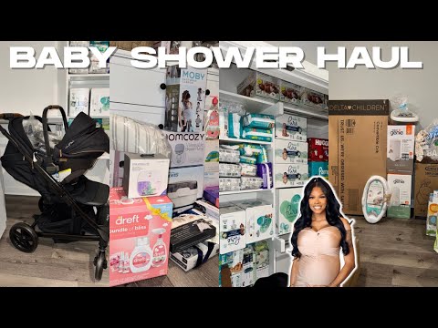 BABY SHOWER HAUL🍼✨ | First time mom🩵 | Akeira Janee’ w/ links 🫶🏽