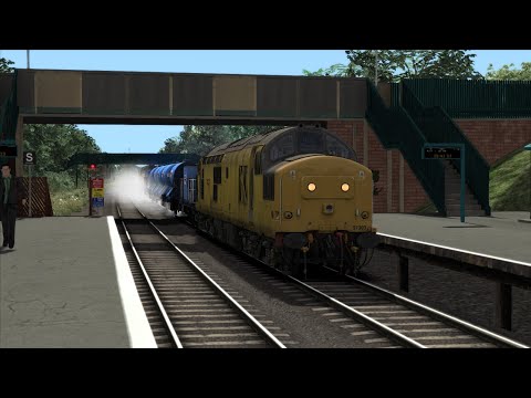 Train Simulator 2020 Network Rail 97303 & 97302 pass Shotton Low Level with 3S71