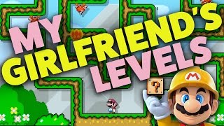 Super Mario Maker - MY GIRLFRIEND'S LEVELS! - Showcase