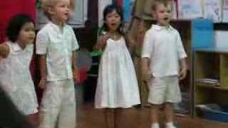 Ezra's school Spring concert 2008, singing Hao Ma Ma