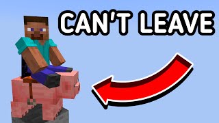 Can You Beat Minecraft while Riding a Pig?