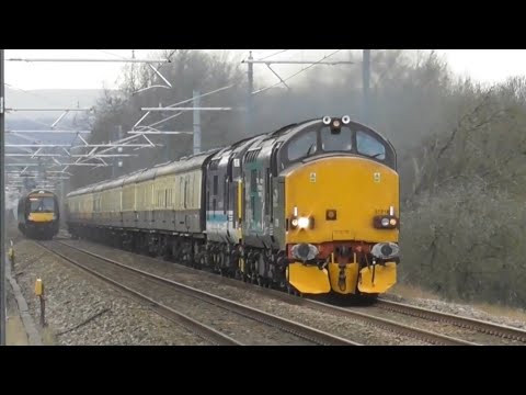 37218 & 37425 on the "The Pennine Wayfarer" & ECS - 12th & 13th March 2022