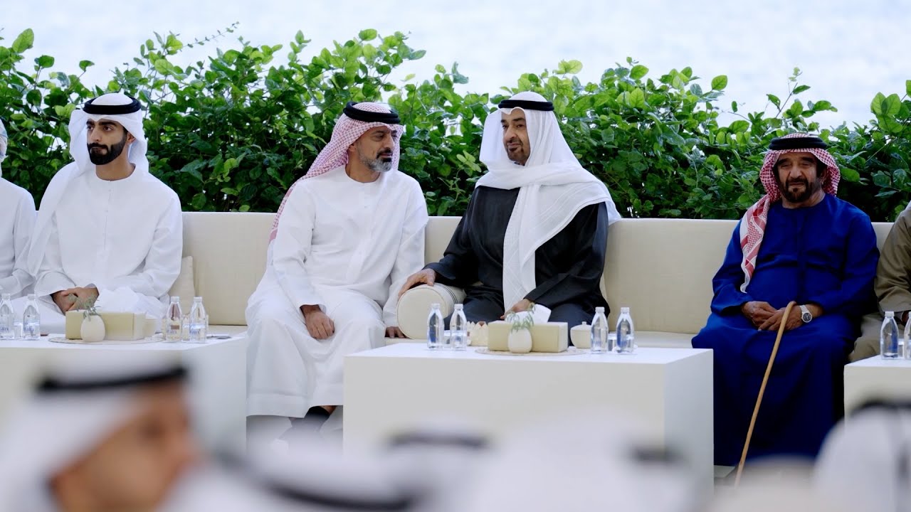 محمد بن زايد يستقبل عمار بن حميد في قصر البحر #بأبوظبي 