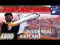 Johny Builds Lego City Airplane Inside Real Airplane Ride