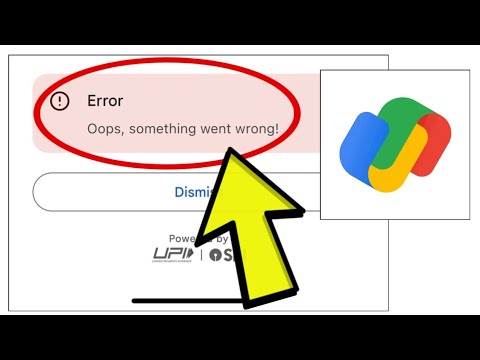 How To Fix Google Pay App Error Oops Something Went Wrong Problem Solved