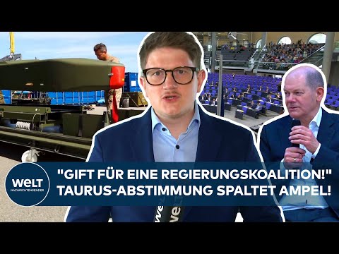 DEUTSCHLAND: "Bundestag der unterschiedlichen Mehrheiten!" Streit um Taurus spaltet Ampel