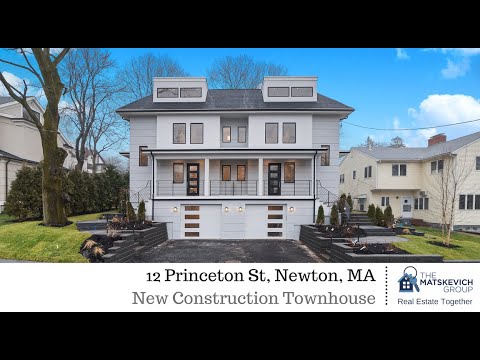 Luxury New Construction | $1.5 Million Newtonville | Cabot School | 12 Princeton St Newton MA