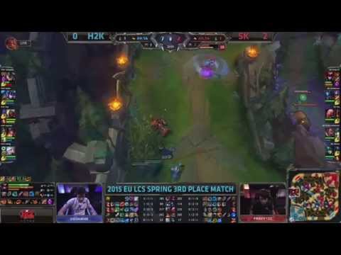 H2K VS SK GAMING / GAME 3 /3rd place S5 EU LCS Spring 2015 playoffs