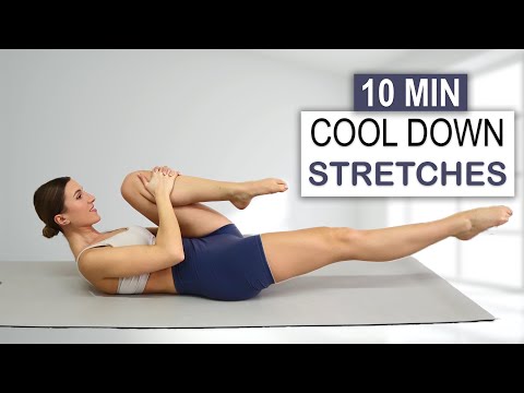 10 Min Full Body Cool Down Stretches | Recovery, Flexibility + Relaxation | No Repeat