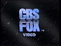 CBS Fox Video 1990 Company Logo VHS Capture