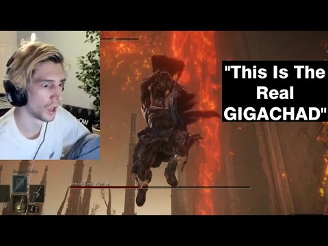 xQc Vs Godfrey (Hoarah Loux) Boss Fight - Elden Ring