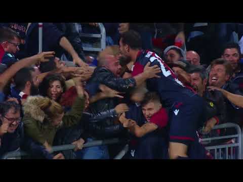 Il gol di Pavoletti  - Cagliari - Benevento 2-1 - Giornata 10 - Serie A TIM 2017/18