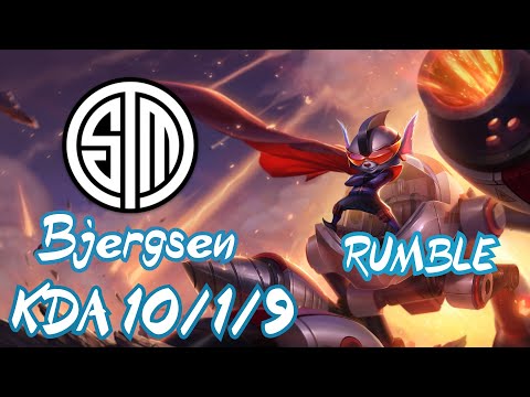 TSM Bjergsen RUMBLE vs CORKI MID - NA CHALLENGER - PATCH 10.9